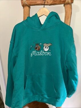 NWOT Deadstocked Malbon Teal Golf Hoodie